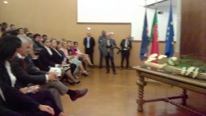 o Presidente da República em encontro com alunos cabo-verdianos e dos PALOP, no dia…