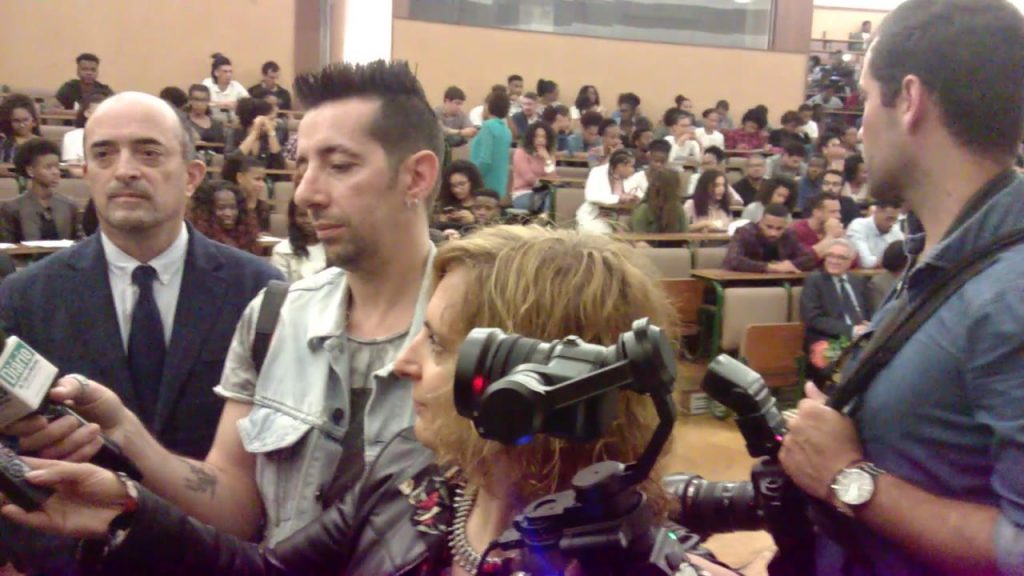 o Presidente da República entrevistado pela imprensa regional de Trás-os-Montes, antes de encontro com…