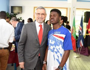 Convívio entre o Presidente da República e jovens estudantes do Instituto Politécnico de Bragança,…