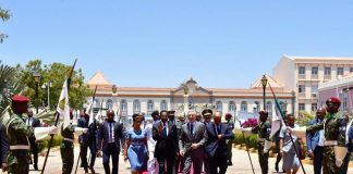 Chegada ao Palácio Presidencial, tête-a-tête entre os dois Presidentes, 15 de Abril de 2019…