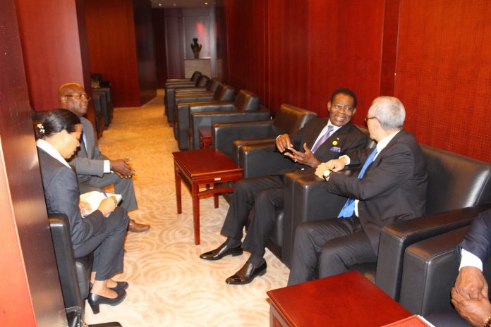 Encontro bilateral com S.E o Presidente da Guiné Equatorial, Teodoro Obi…