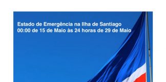 Prorrogação da Declaração de Estado de Emergência das 00:00 de 15 de Maio às 24:00 de 29 de Maio