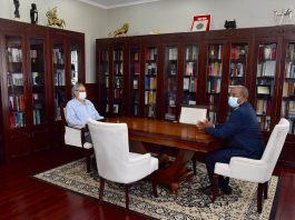 Presidente da República recebe, em audiência, o Procurador-geral da República, Dr. Luís José Landim…