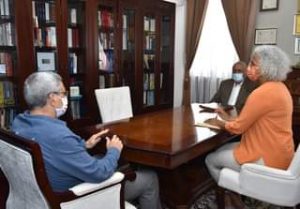 Presidente da República recebe, em audiência, o Ministro dos Negócios Estrangeir